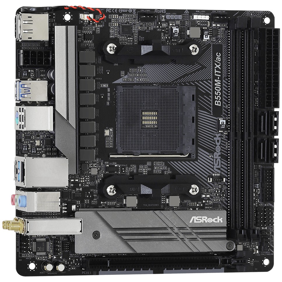 Matična ploča ASROCK B550M-ITX/ac (AMD B550, Socket AM4, mini ITX)-8