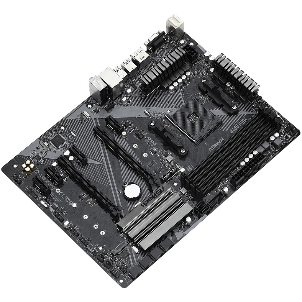 Matična ploča AMD B450 ASROCK B450 Pro4 R2.0 (Socket AM4, ATX)-6