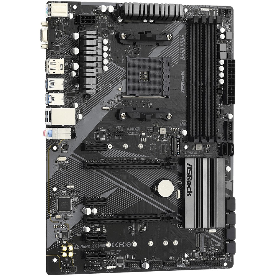 Matična ploča AMD B450 ASROCK B450 Pro4 R2.0 (Socket AM4, ATX)-7