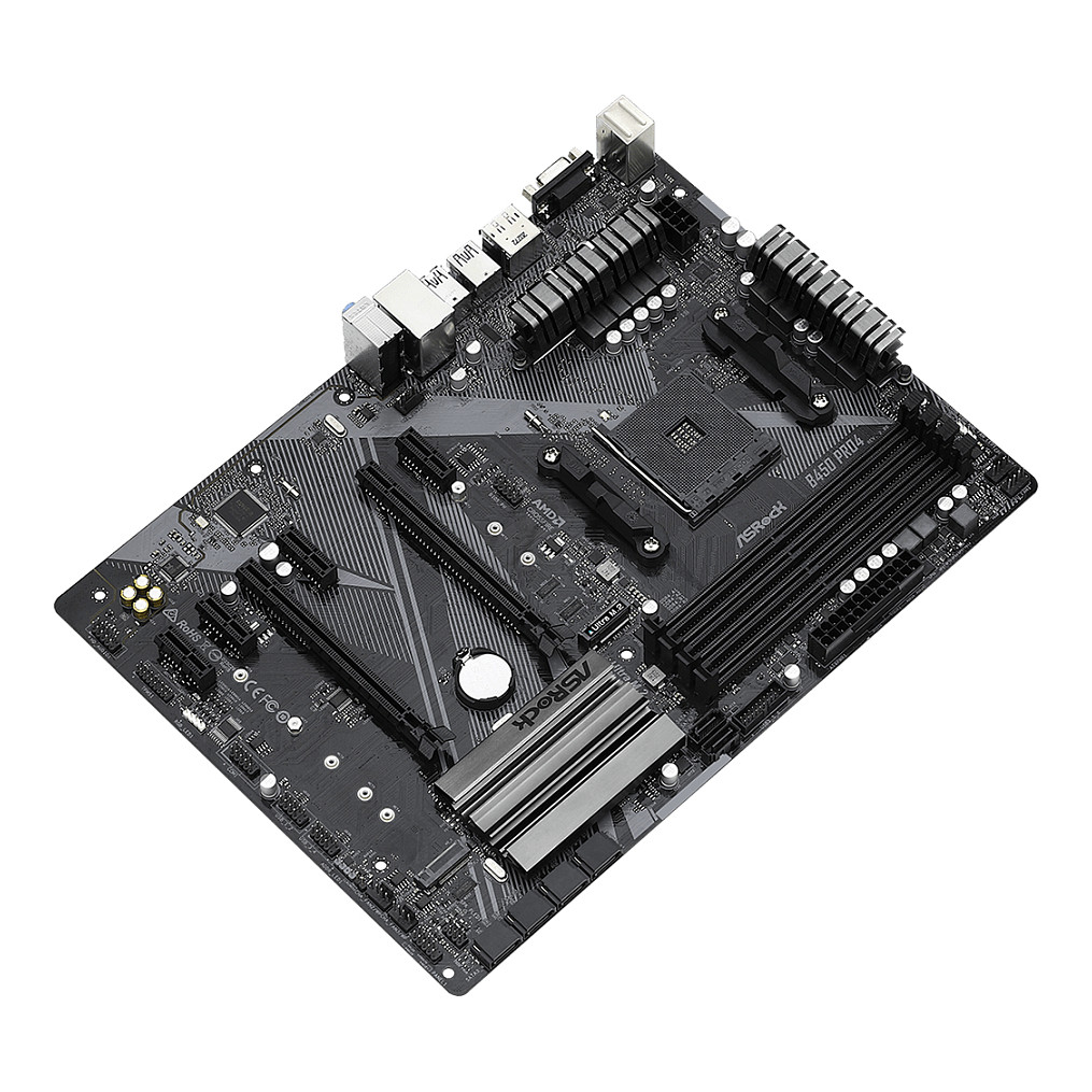 Matična ploča AMD B450 ASROCK B450 Pro4 R2.0 (Socket AM4, ATX)-11