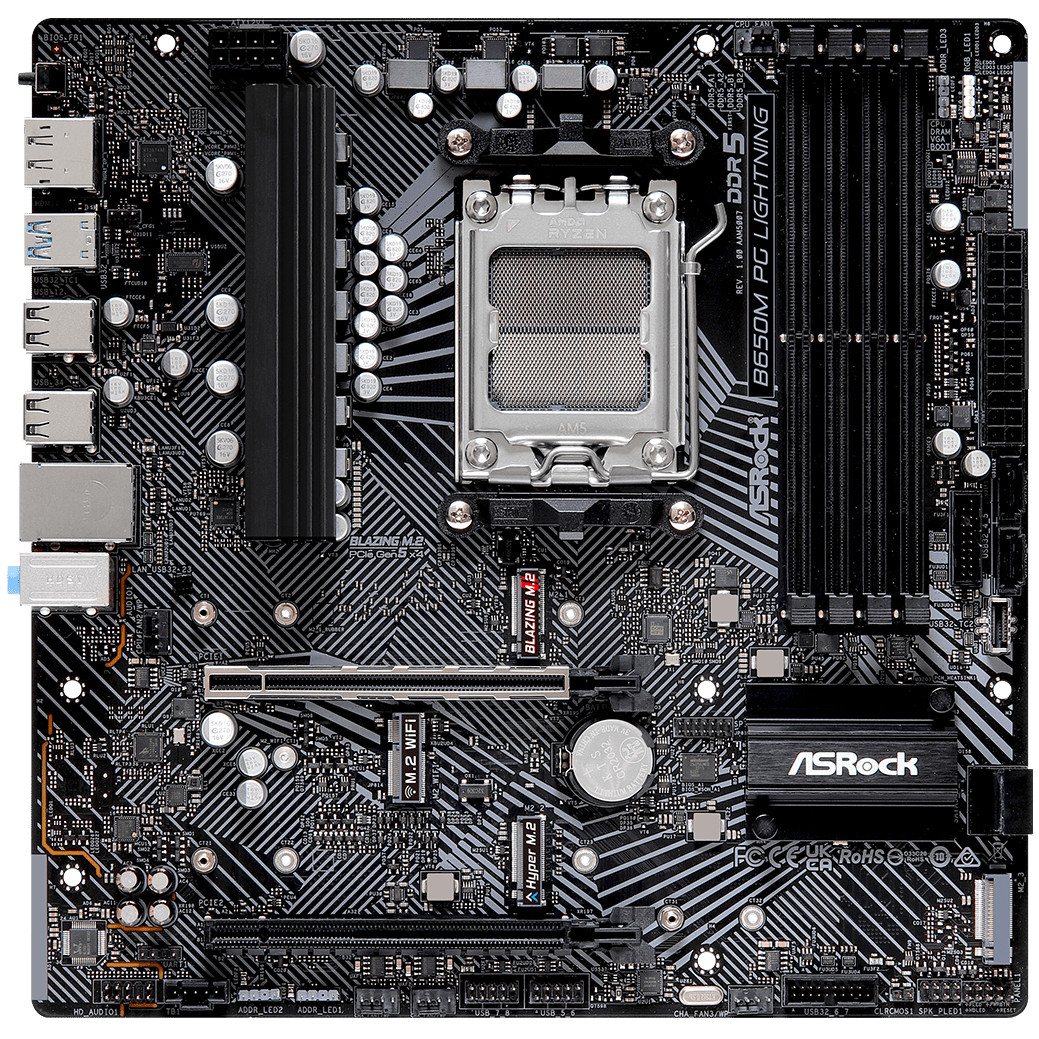 Matična ploča ASRock AMD AM5 B650M PG Lightning (socket AM5, micro ATX, AMD B650, DDR5 SDRAM)-3