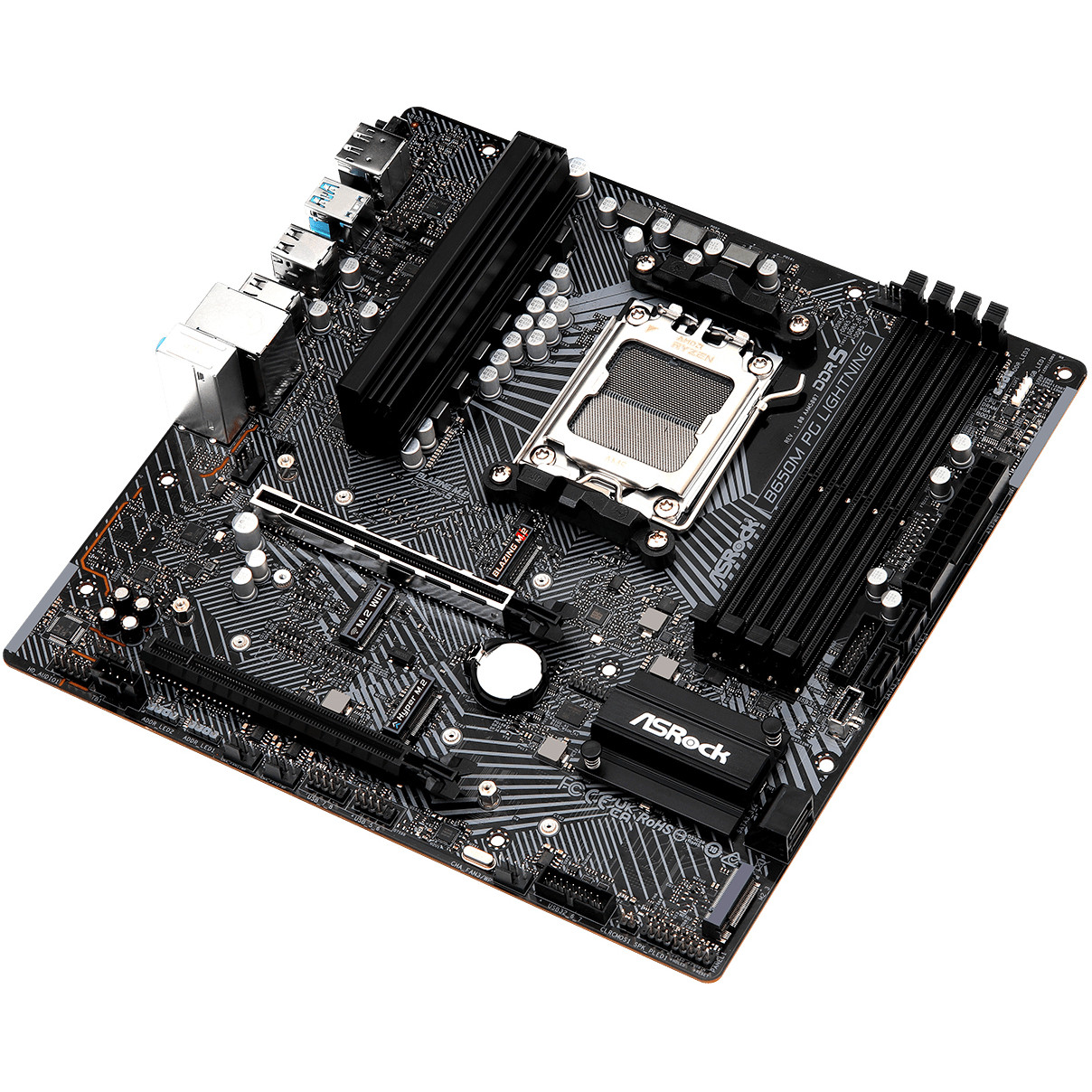 Matična ploča ASRock AMD AM5 B650M PG Lightning (socket AM5, micro ATX, AMD B650, DDR5 SDRAM)-4