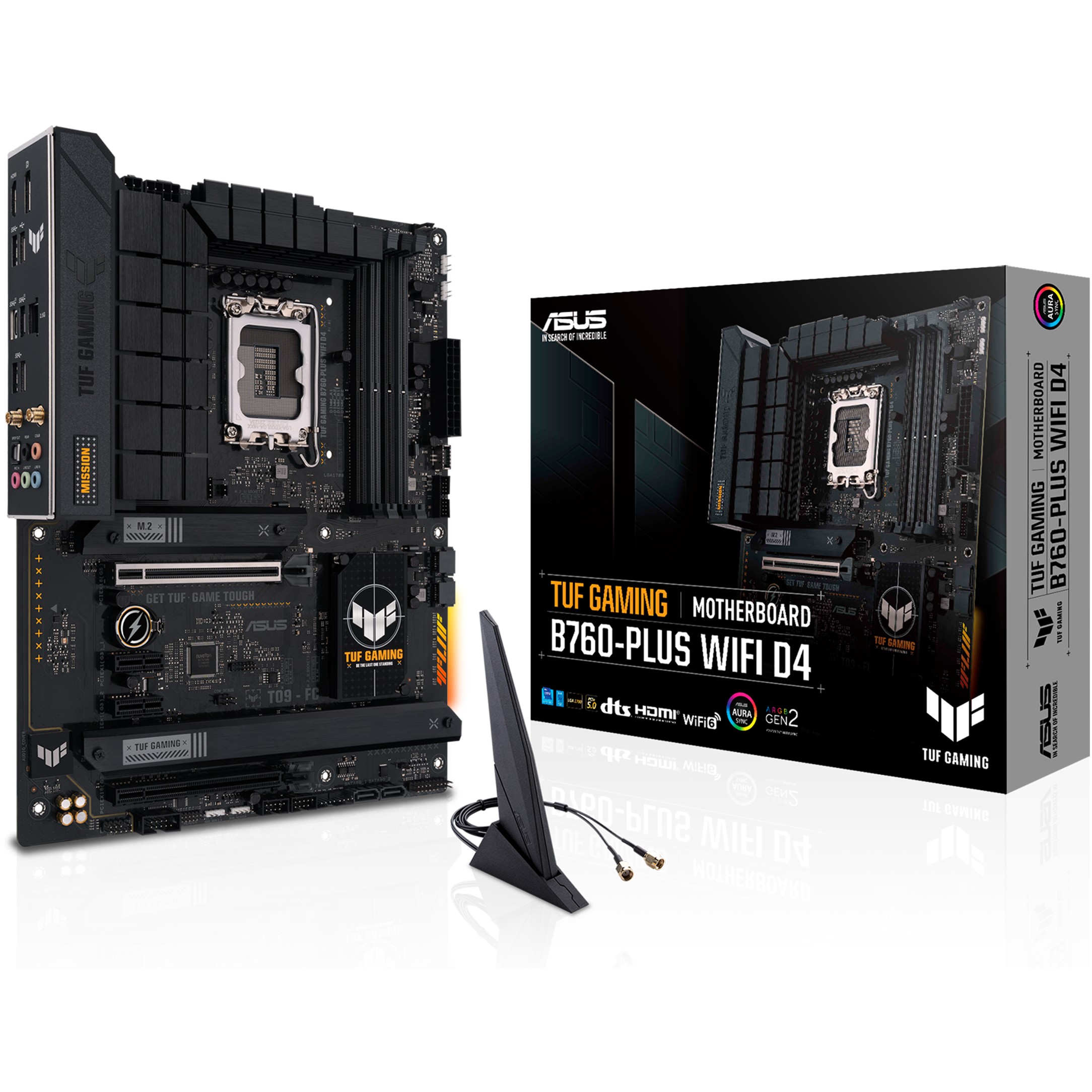 Matična ploča ASUS TUF GAMING B760-PLUS WIFI D4 (Intel B760, LGA 1700, ATX, Wi-Fi)-7