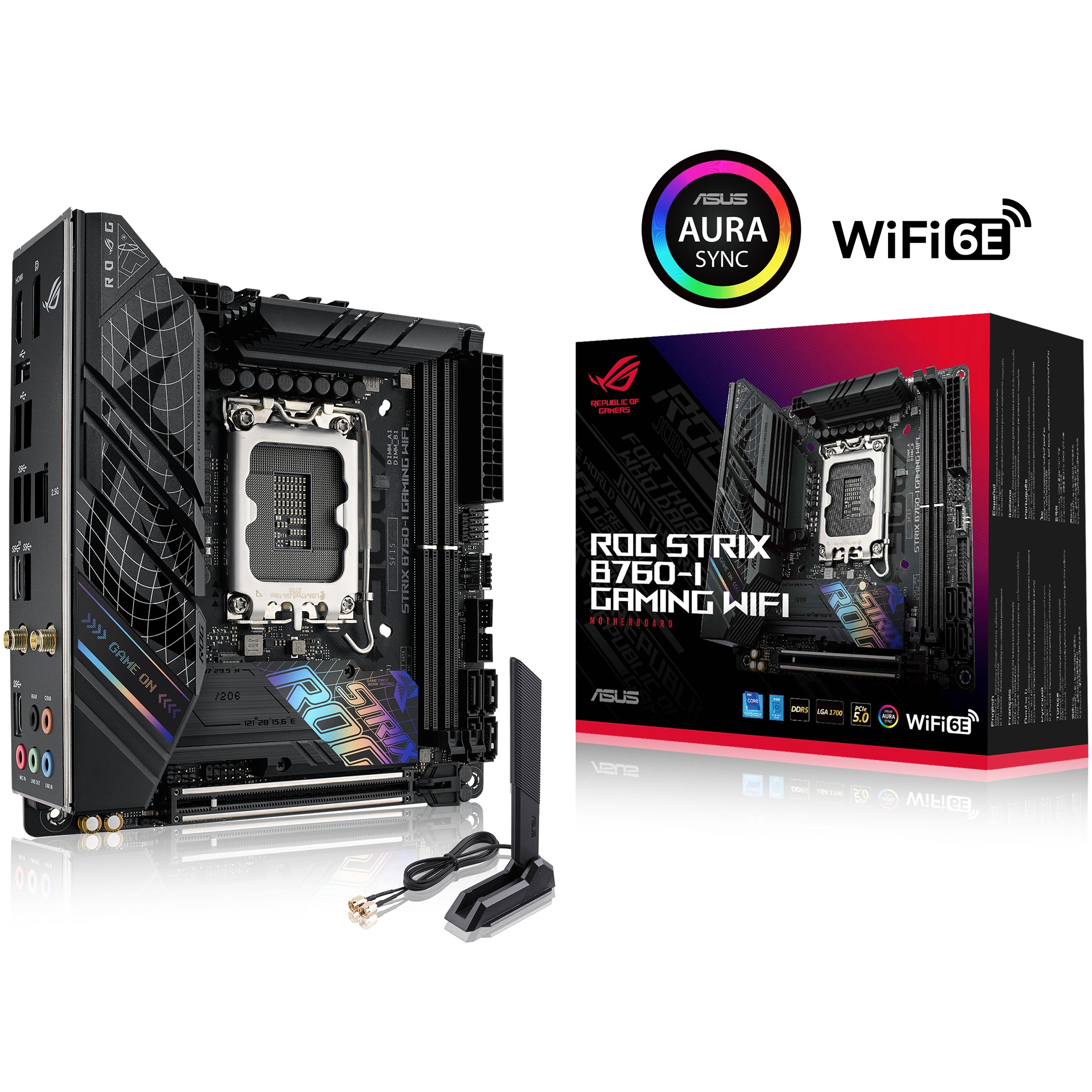 MB ASUS Intel 1700 ROG STRIX B760-I GAMING WIFI-12