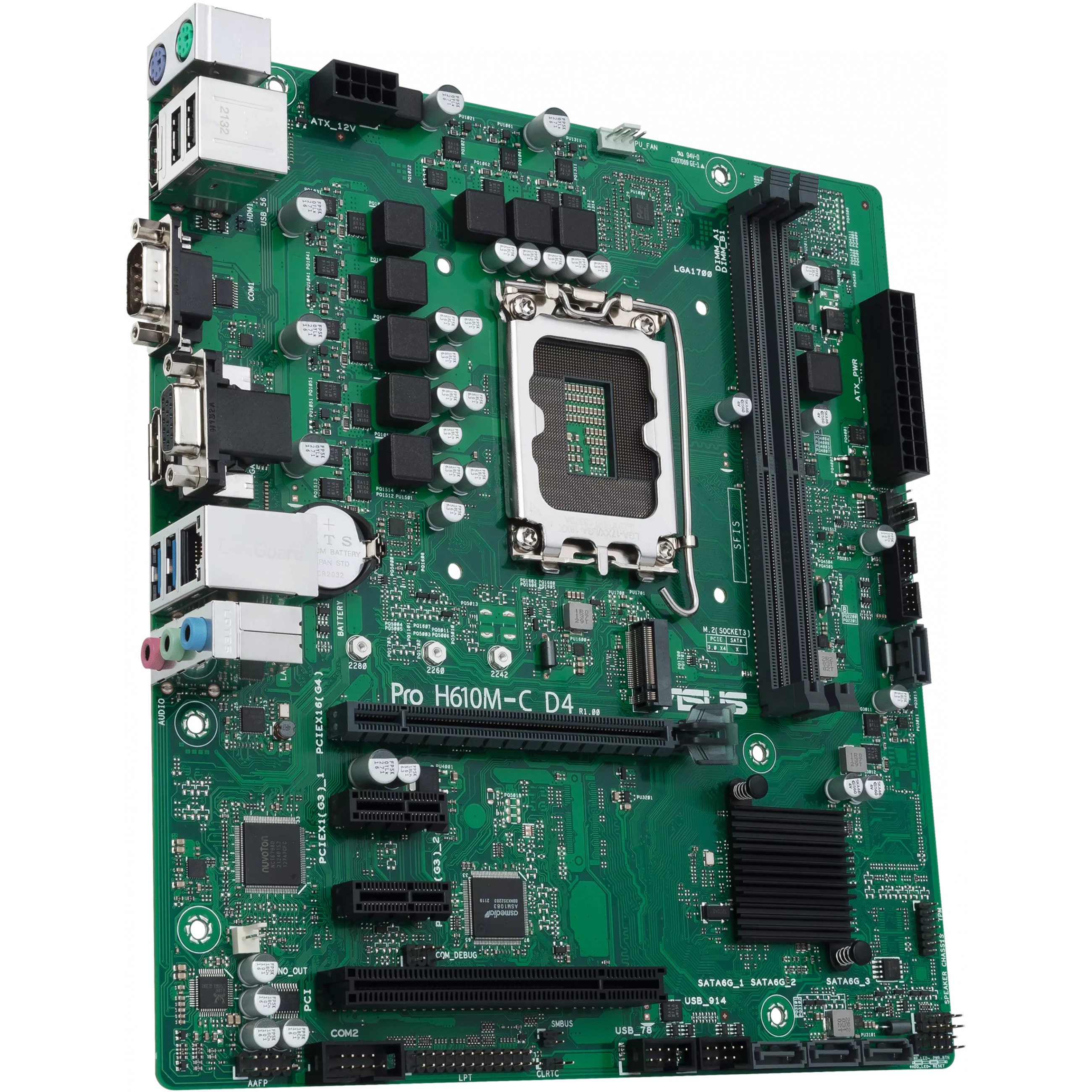 Matična ploča ASUS PRO H610M-C D4-CSM (micro ATX, LGA1700 Socket, H610)-3