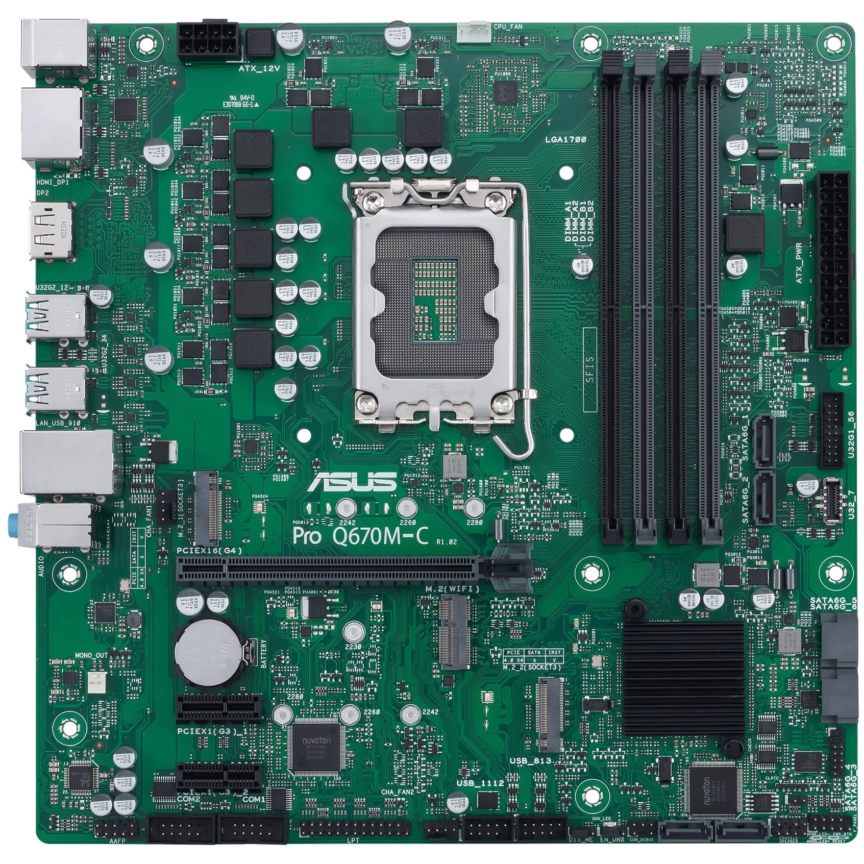 Matična ploča ASUS Intel 1700 PRO Q670M-C-CSM