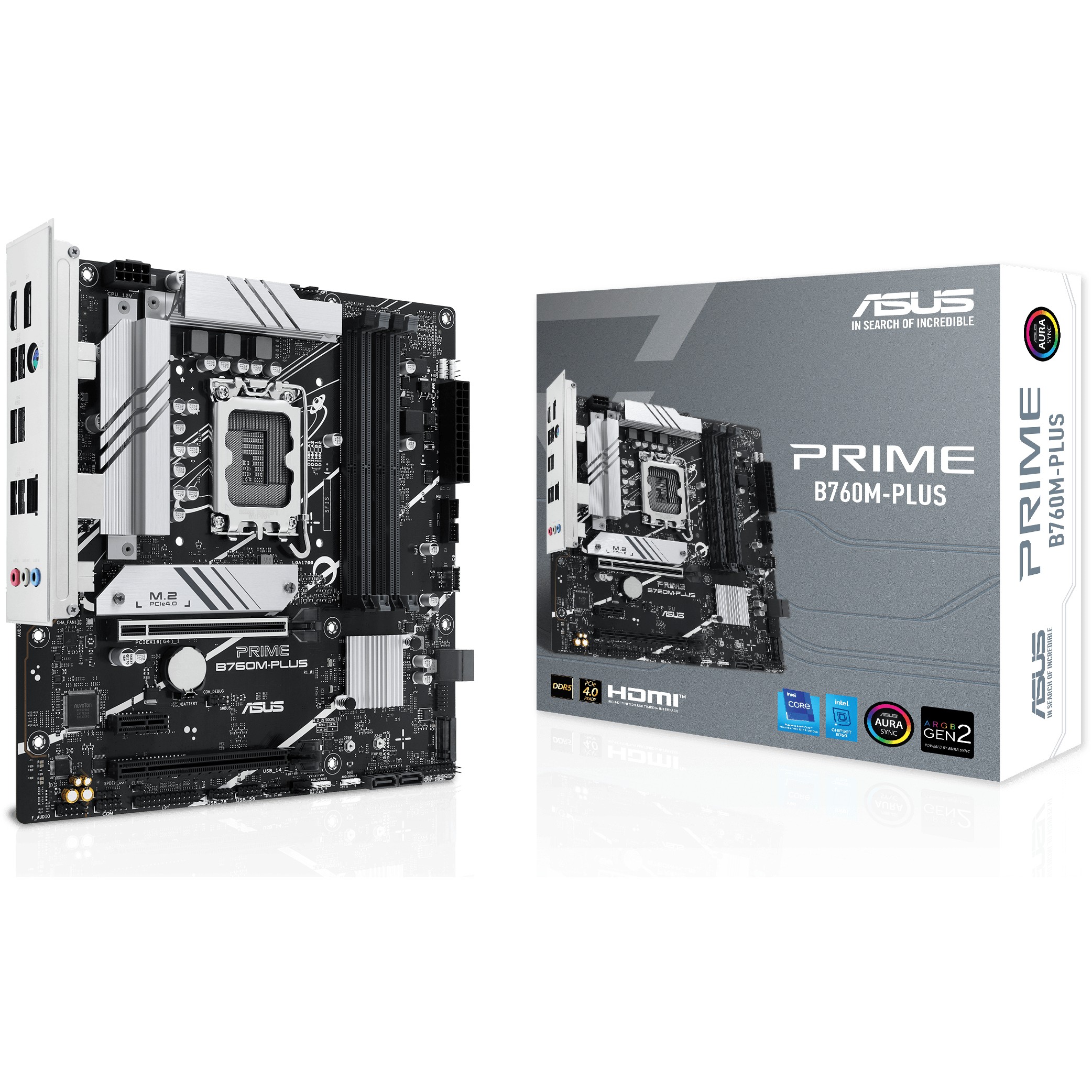 Matična ploča ASUS Intel 1700 PRIME B760M-PLUS (LGA1700 Socket, micro ATX, Intel B760, DDR5)