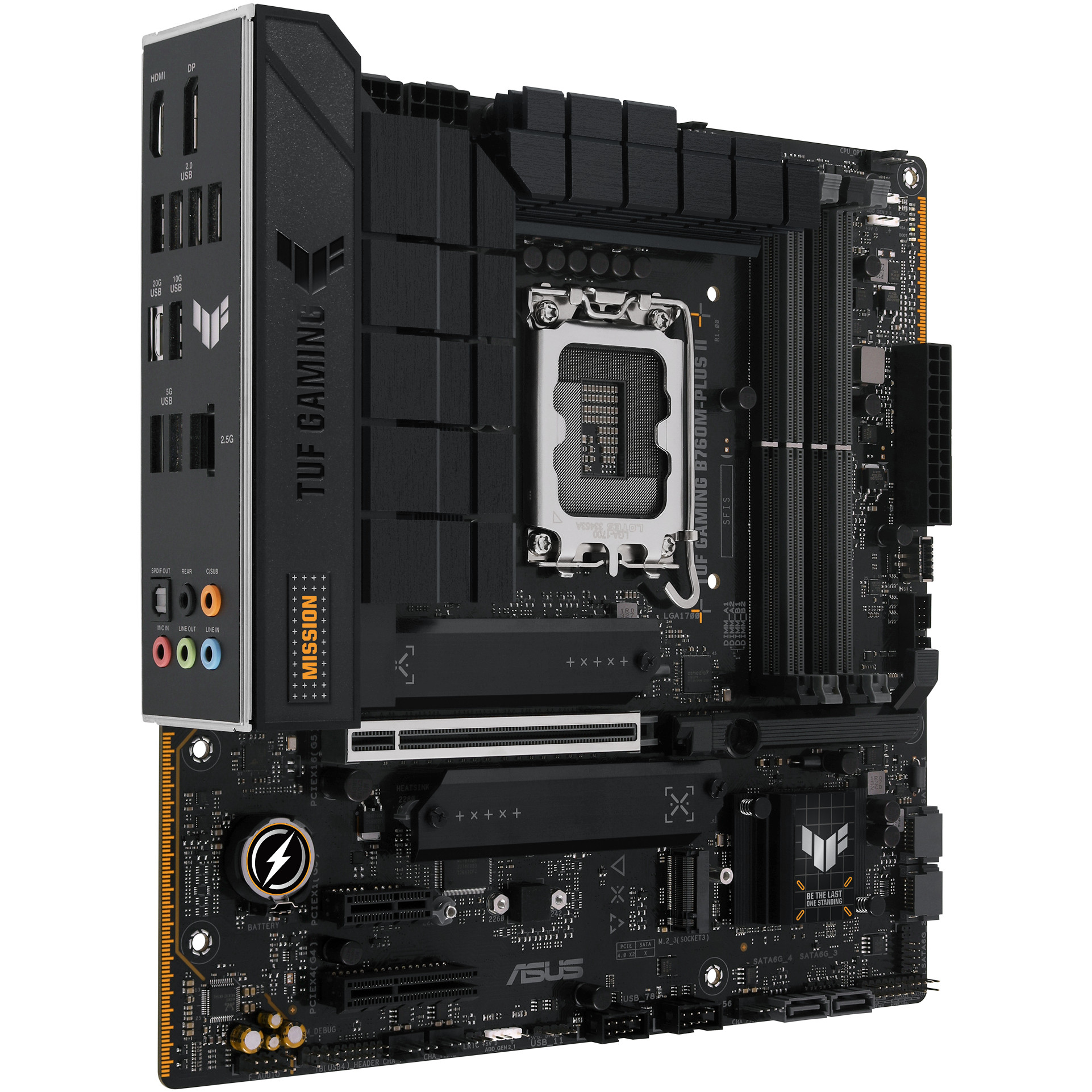 Matična ploča ASUS Intel 1700 TUF Gaming B760M-PLUS (LGA1700 Socket, micro ATX, Intel B760, DDR5)-2