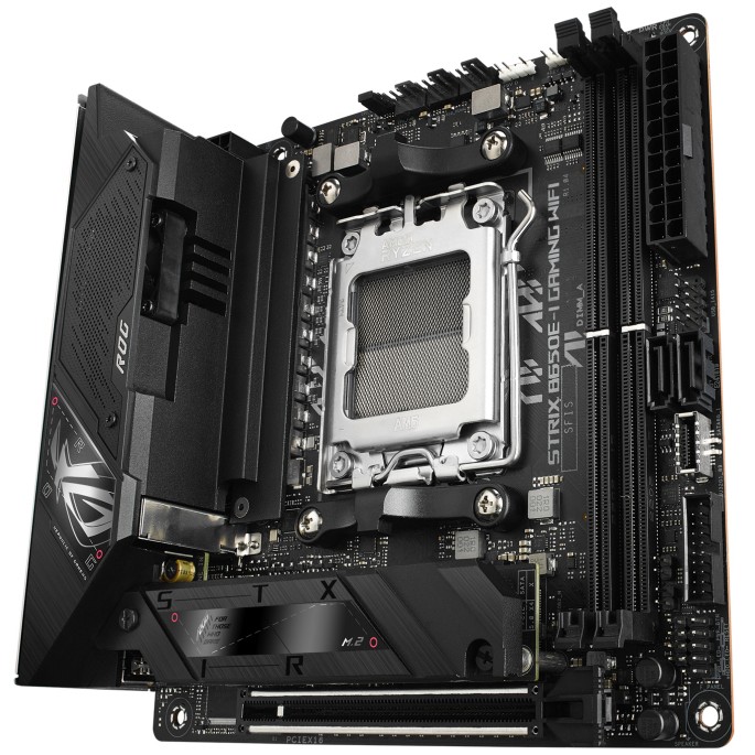 Matična ploča ASUS ROG Strix B650E-I Gaming WiFi (mini ITX, Socket AM5, AMD B650, WiFi)-6