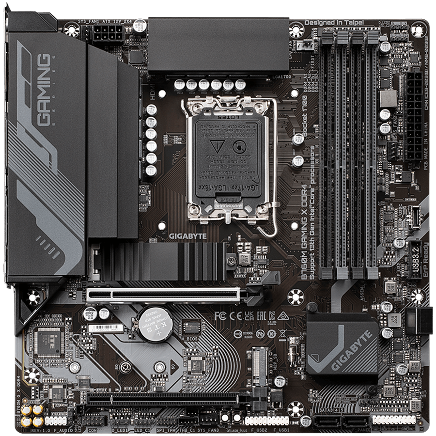 Gaming matična ploča GIGABYTE B760M X (DDR4, mikro ATX, Socket Intel 1700, Intel B760)-5