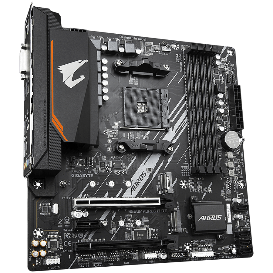 Matična ploča GIGABYTE B550M AORUS ELITE (Socket AM4, micro ATX, AMD B550)-9