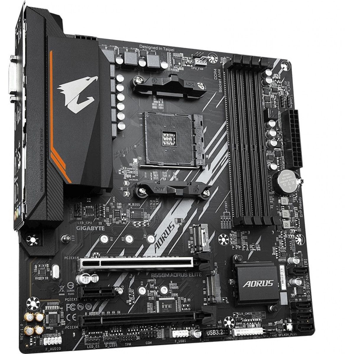 Matična ploča GIGABYTE B550M AORUS ELITE (Socket AM4, micro ATX, AMD B550)-7