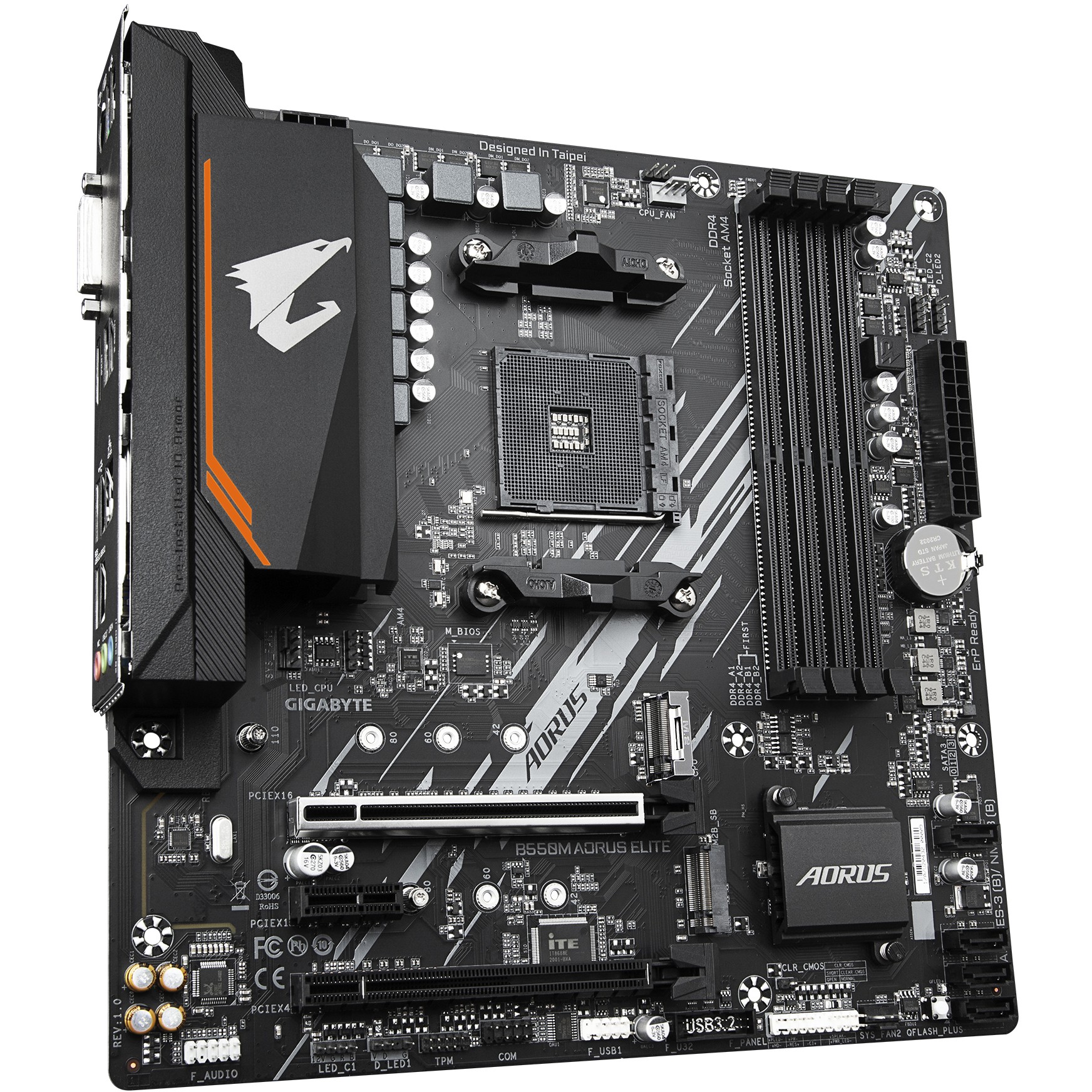 Matična ploča GIGABYTE B550M AORUS ELITE (Socket AM4, micro ATX, AMD B550)-14
