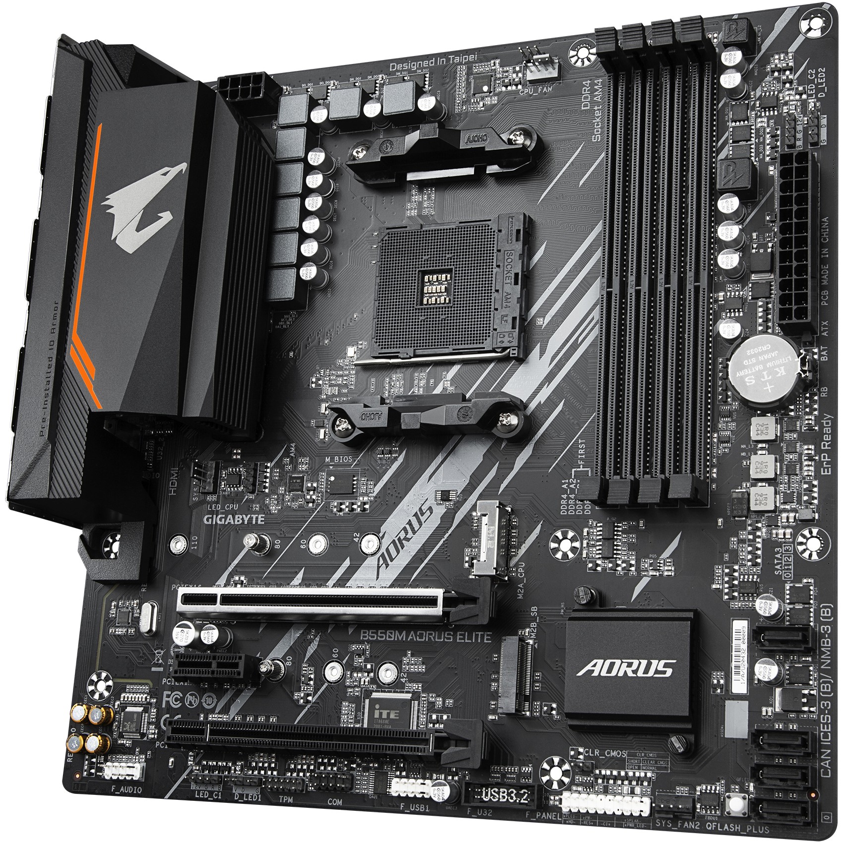 Matična ploča GIGABYTE B550M AORUS ELITE (Socket AM4, micro ATX, AMD B550)-15