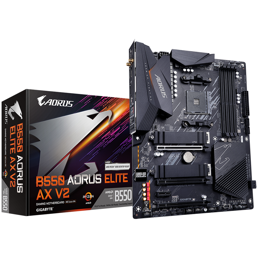 GIGABYTE Mainboard Desktop B550 AORUS ELITE AX V2-0