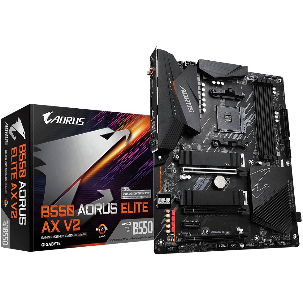 GIGABYTE Mainboard Desktop B550 AORUS ELITE AX V2-8