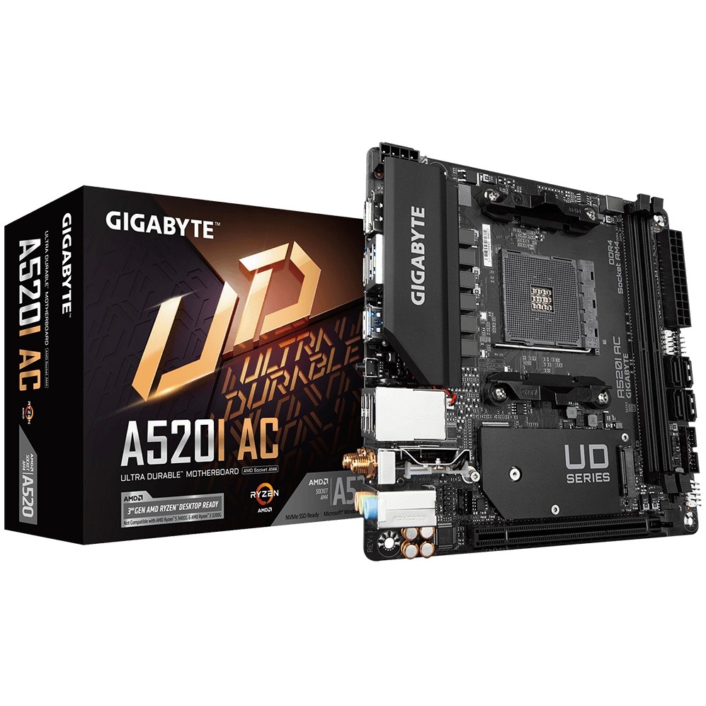Matična ploča GIGABYTE A520I AC (Socket AM4, mini ITX, AMD A520, DDR4)-5