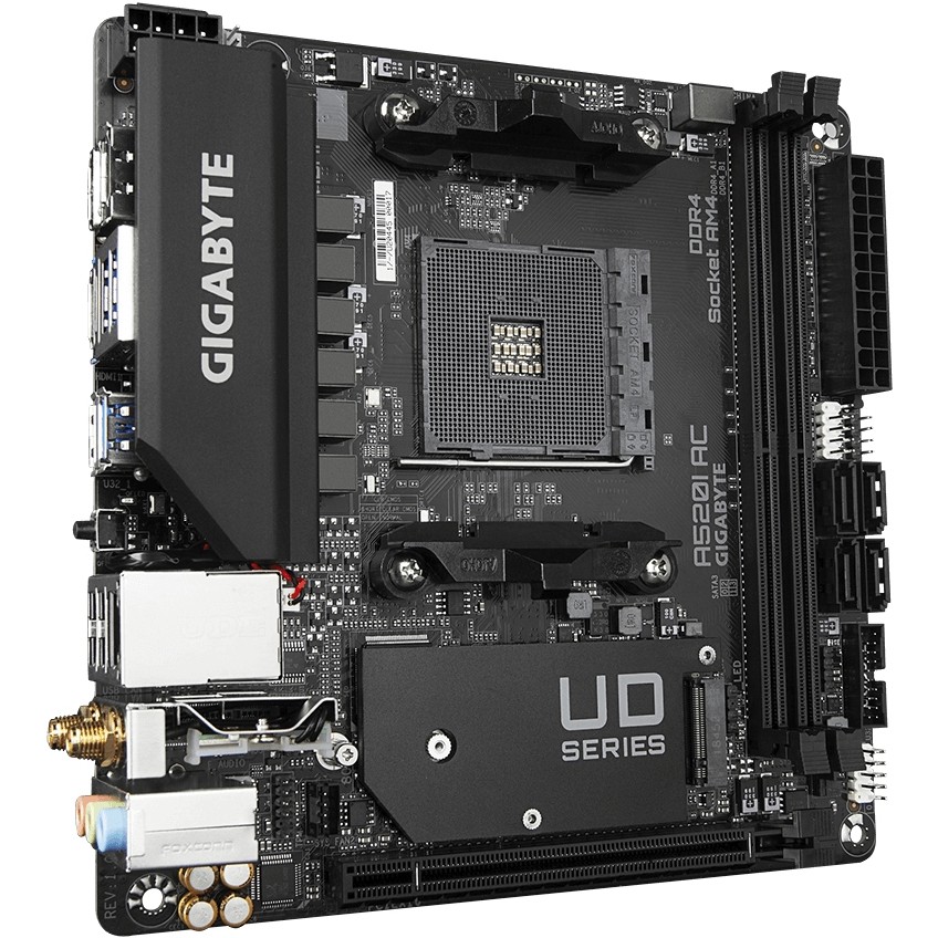 Matična ploča GIGABYTE A520I AC (Socket AM4, mini ITX, AMD A520, DDR4)-7