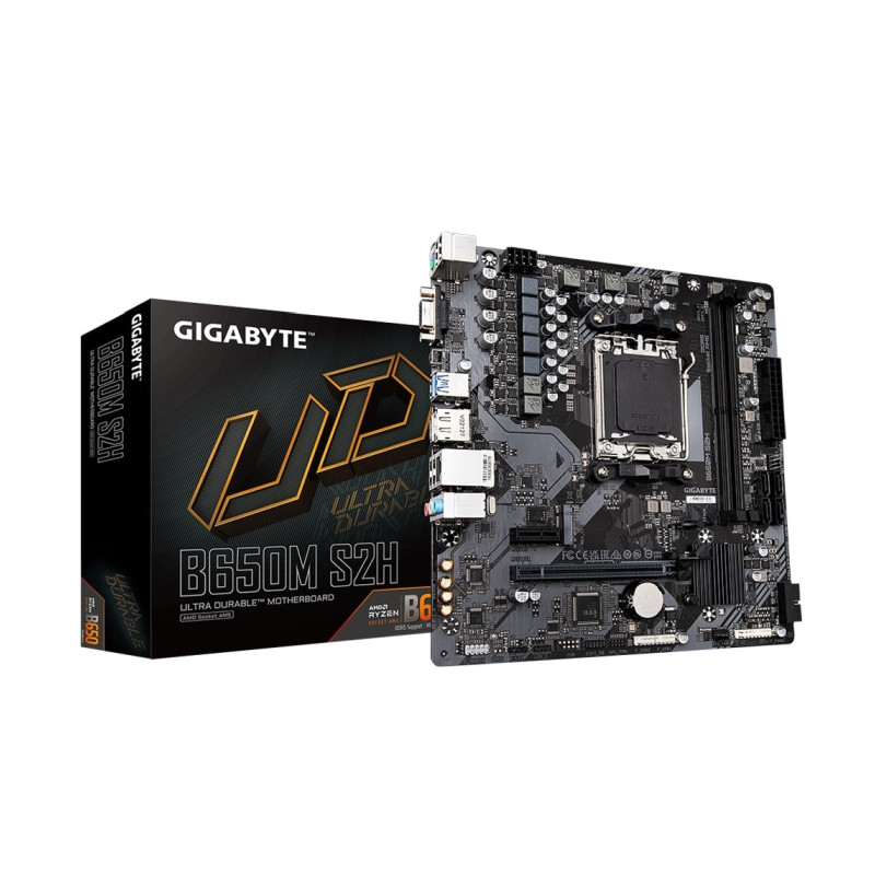 Matična ploča GIGABYTE B650M S2H (AMD Ryzen 9000 Series CPUs, 5+2+2 Phases VRM, do 6400MHz DDR5 (OC), 1xPCIe 4.0 M.2, GbE LAN, USB 3.2 Gen 1)-21
