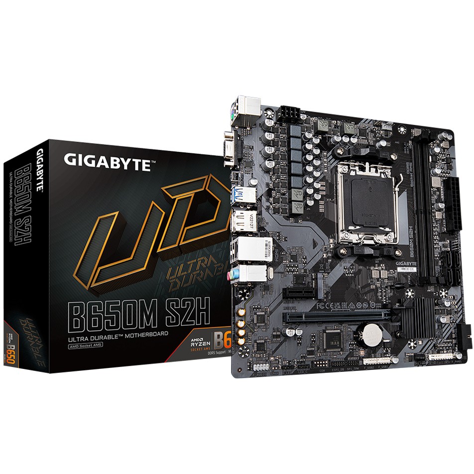 Matična ploča GIGABYTE B650M S2H (AMD Ryzen 9000 Series CPUs, 5+2+2 Phases VRM, do 6400MHz DDR5 (OC), 1xPCIe 4.0 M.2, GbE LAN, USB 3.2 Gen 1)-15