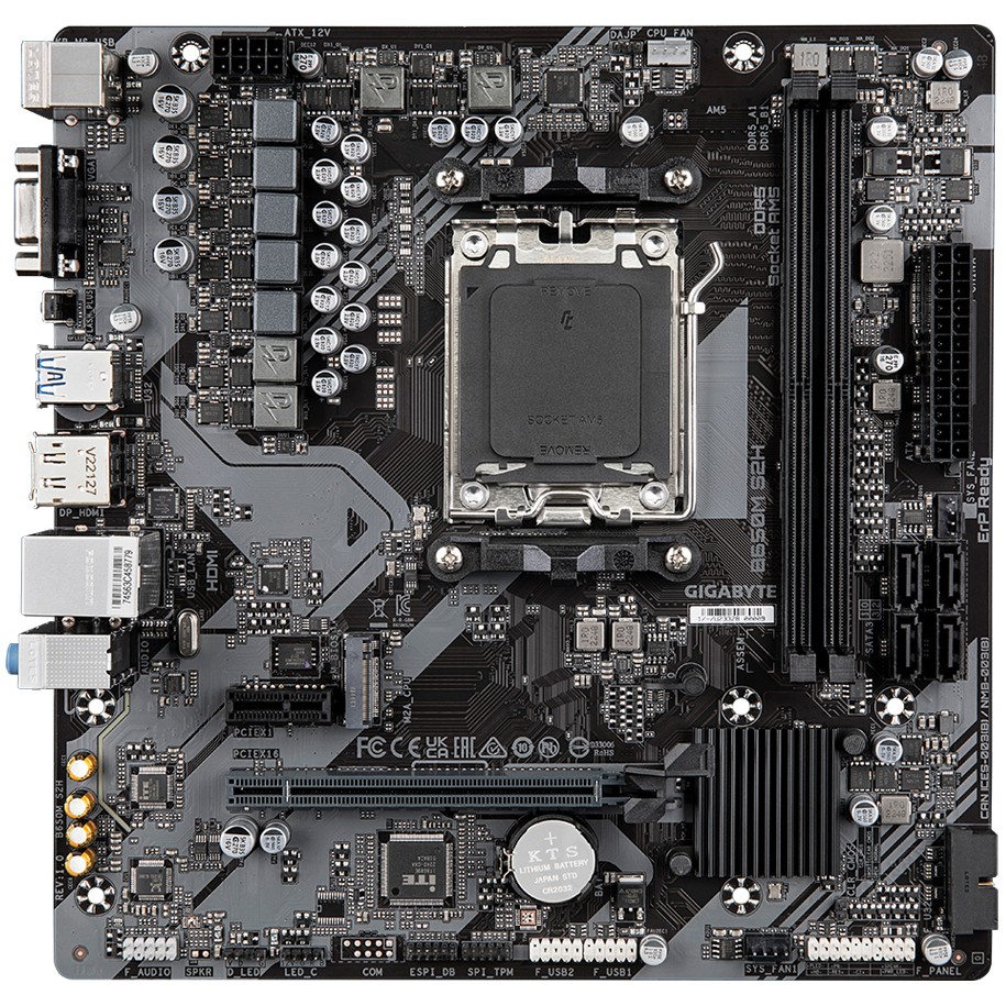 Matična ploča GIGABYTE B650M S2H (AMD Ryzen 9000 Series CPUs, 5+2+2 Phases VRM, do 6400MHz DDR5 (OC), 1xPCIe 4.0 M.2, GbE LAN, USB 3.2 Gen 1)-17