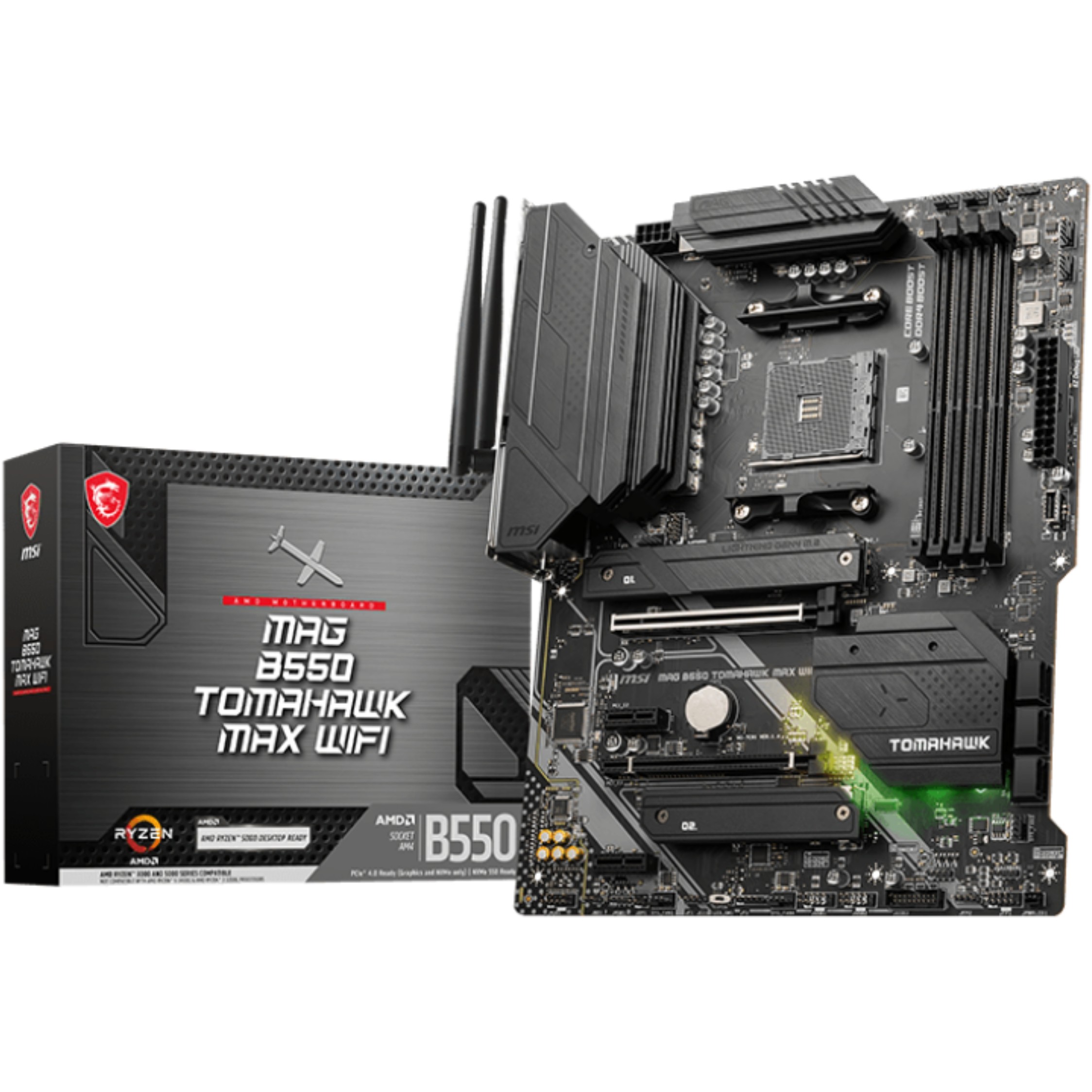 Matična ploča MSI MAG B550 TOMAHAWK MAX WIFI (AMD B550, Socket AM4, ATX)