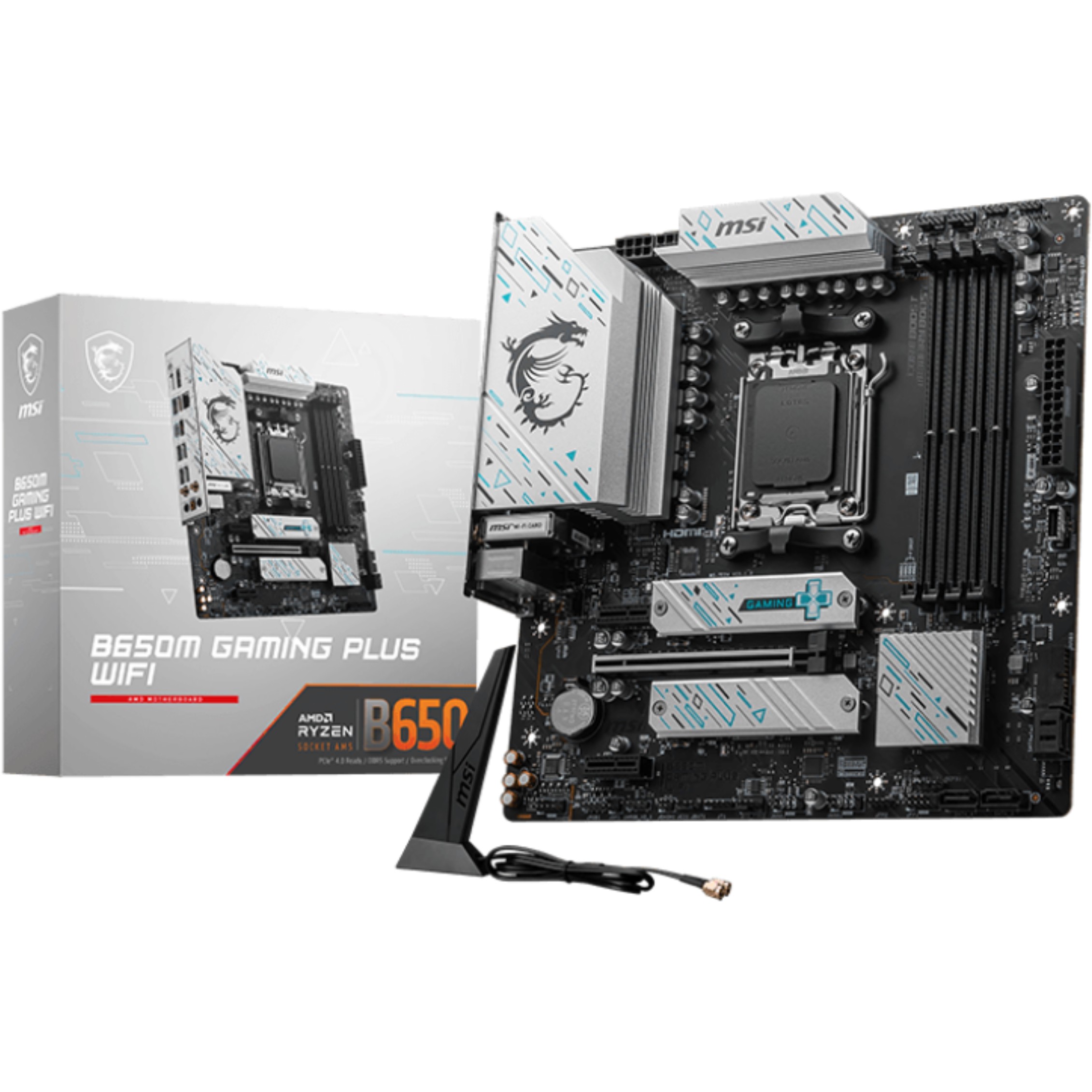 MSI B650M GAMING PLUS WIFI motherboard AMD B650 Socket AM5 micro ATX