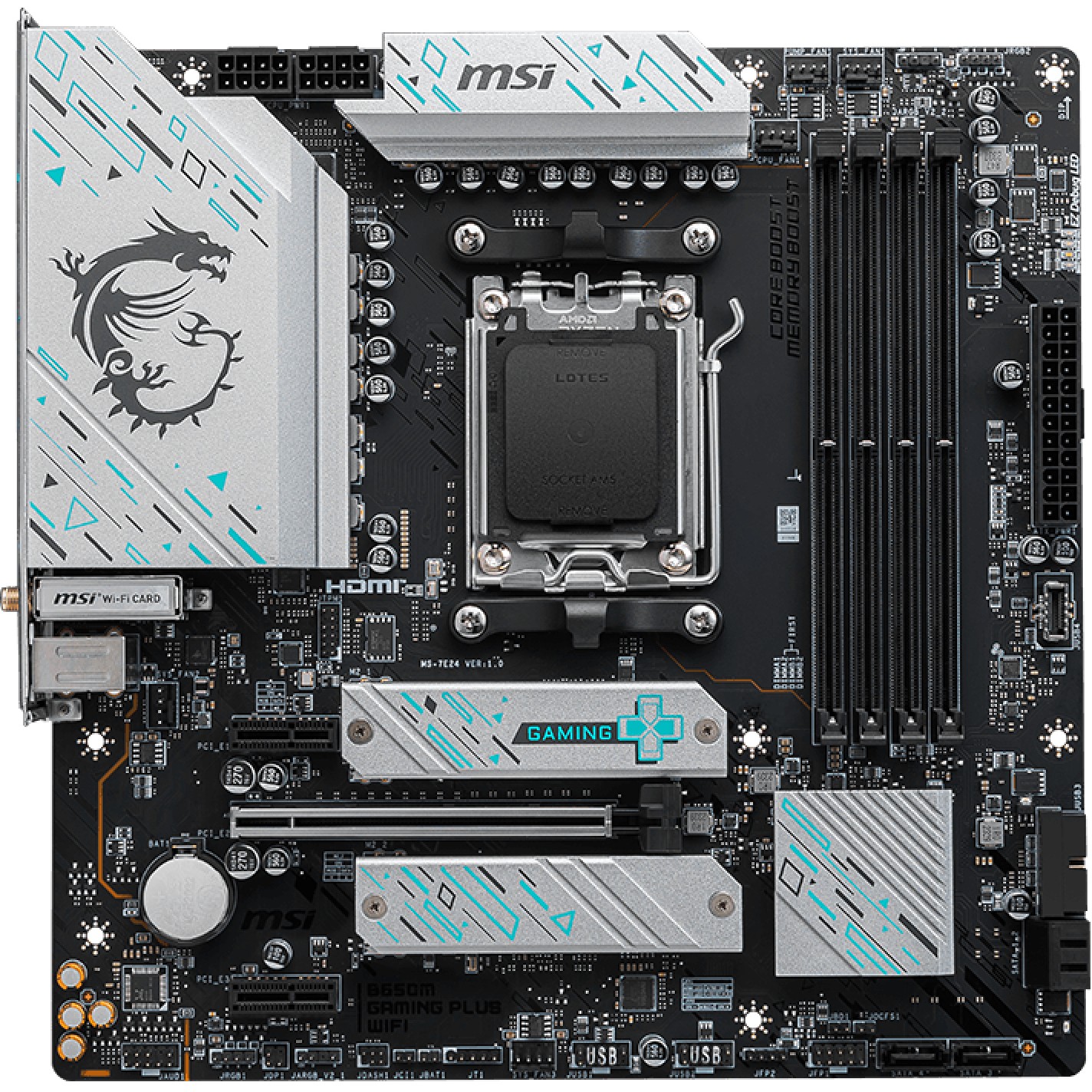 MSI B650M GAMING PLUS WIFI motherboard AMD B650 Socket AM5 micro ATX-1