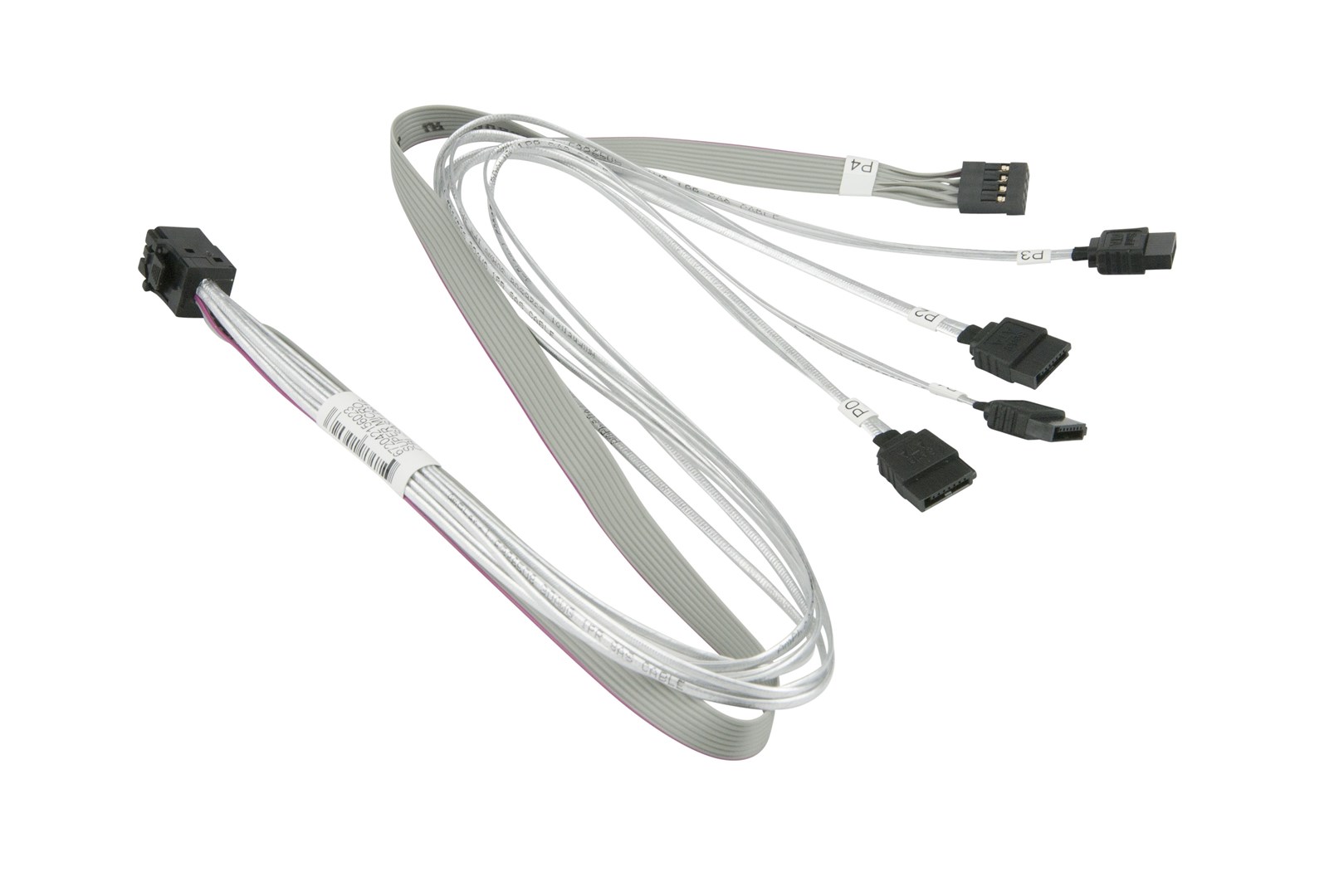 Kabel SUPERMICRO CBL-SAST-0616 (siva boja, duljina 0.5 m, 4 x SATA 7-pin, SFF 8087)-0