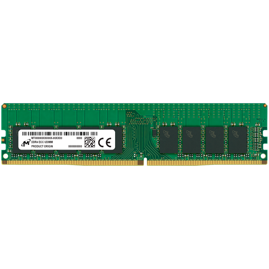 RAM MICRON Micron DDR4 ECC UDIMM 32GB (kapacitet 32 GB, brzina 3200MHz, CAS Latency CL22, unbuffered dual rank, DIMM 288-pin)-0