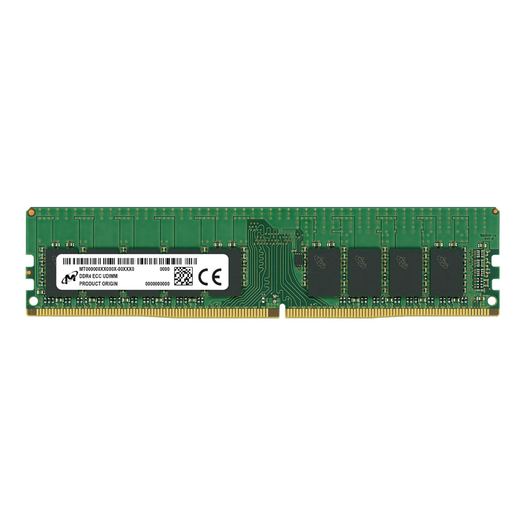 RAM MICRON Micron DDR4 ECC UDIMM 32GB (kapacitet 32 GB, brzina 3200MHz, CAS Latency CL22, unbuffered dual rank, DIMM 288-pin)-1