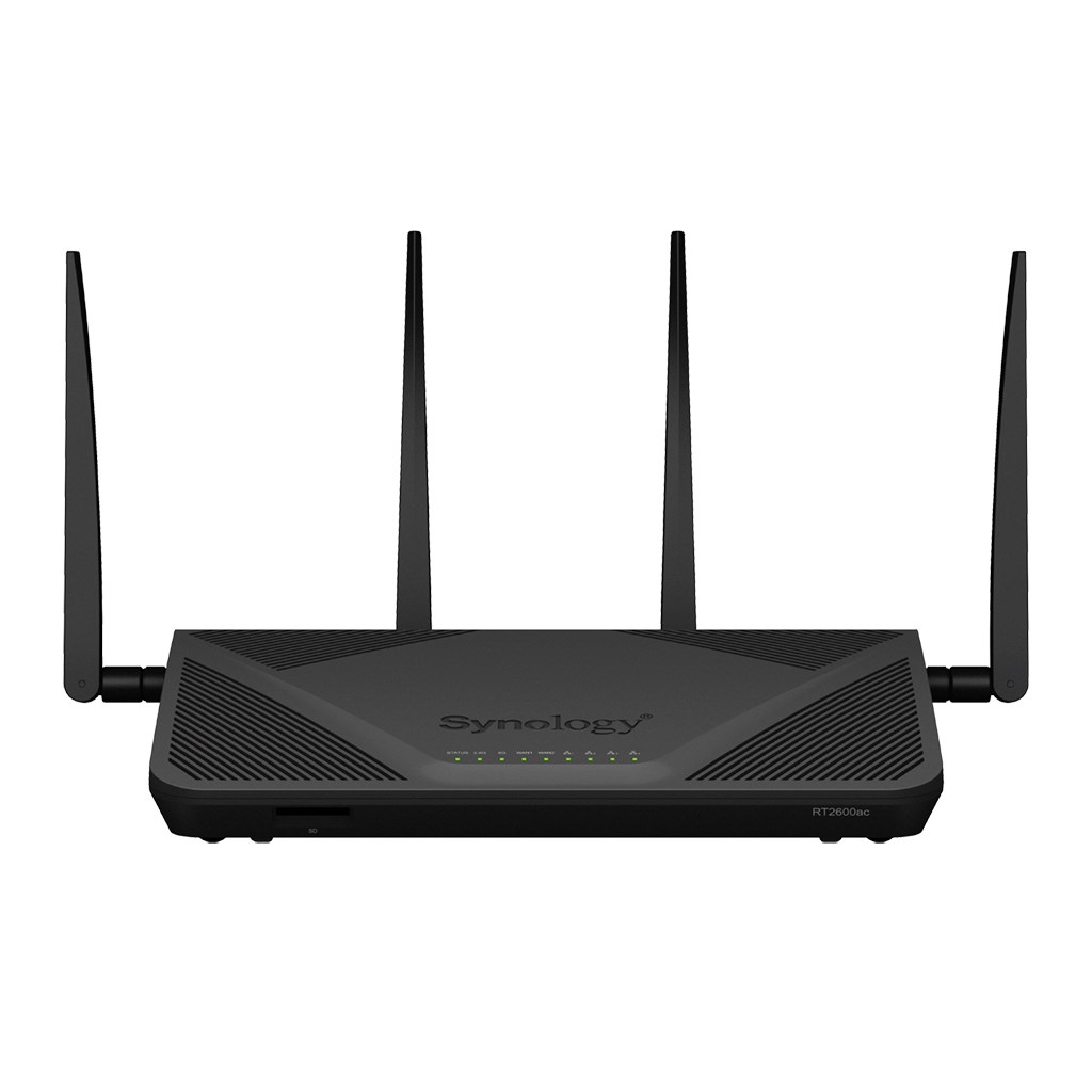 Synology RT2600AC wireless router Gigabit Ethernet Dual-band (2.4 GHz / 5 GHz) Black-0