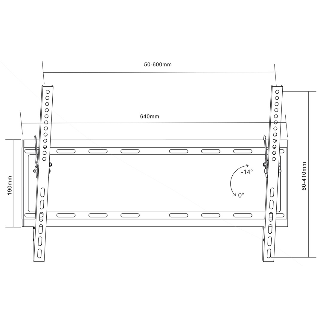 MACLEAN MC-605 TV Bracket 32-70" MACLEAN MC-605 MAX VESA 600X400 55KG-3