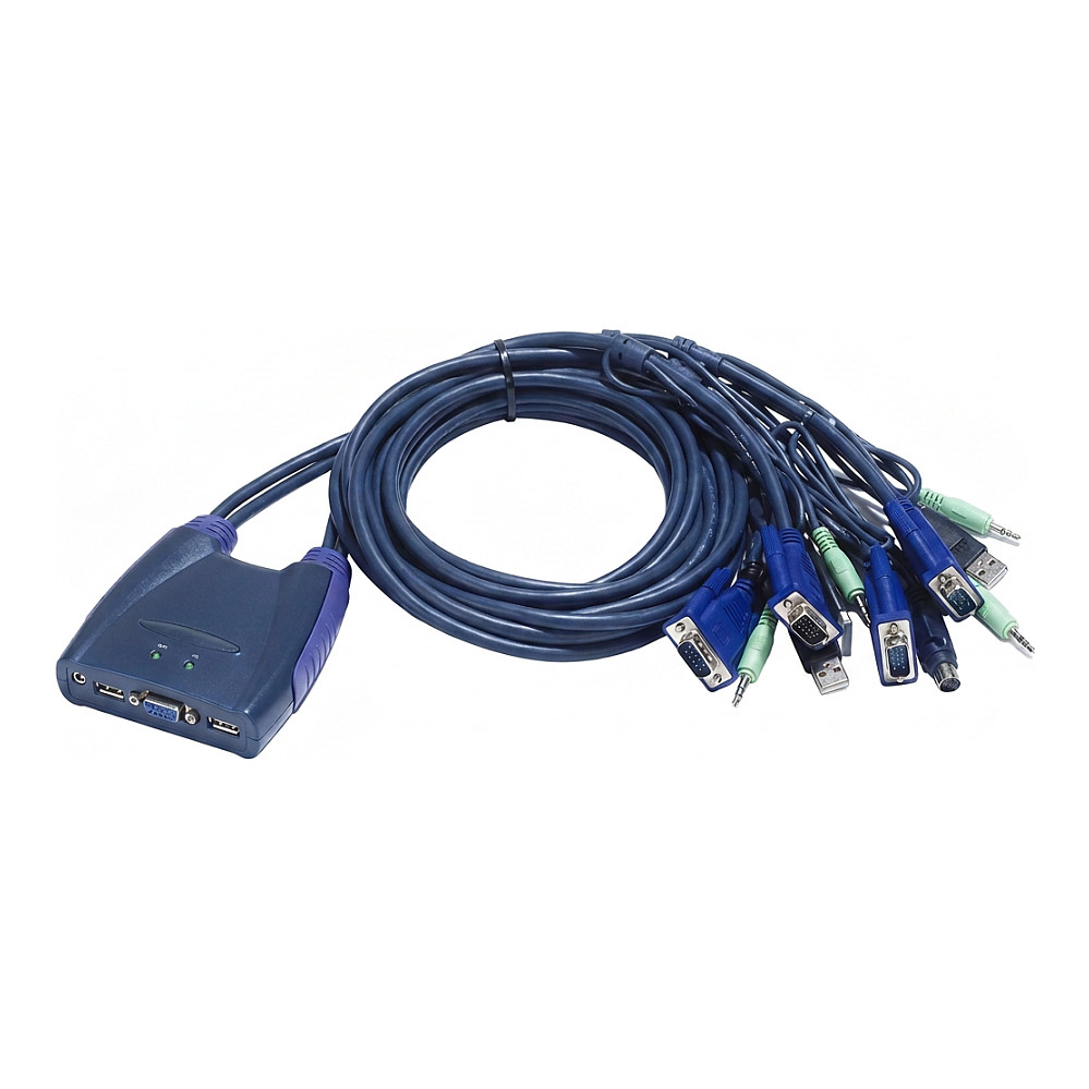 Kvm preklopnik ATEN 4-Port USB VGA (s audio)-0