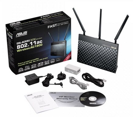 Bežični usmjerivač ASUS DSL-AC68U (Gigabit Ethernet, Dual-band, 3G) crni-4