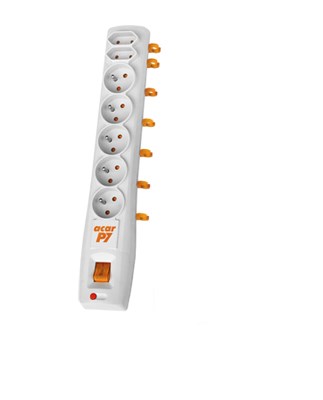 Utičnica HSK DATA P7 (3m, 7 AC outlet(s), unutarnja/vanjska, siva)-0