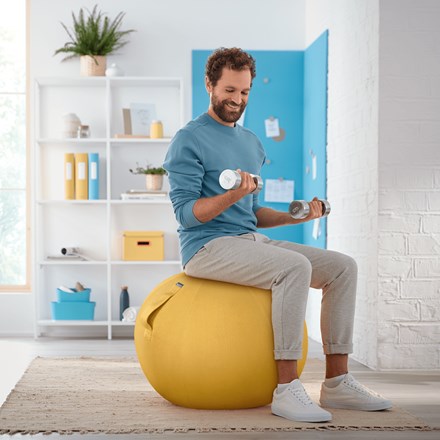 Lopta za sjedenje LEITZ Ergo Cosy (žuta)-10