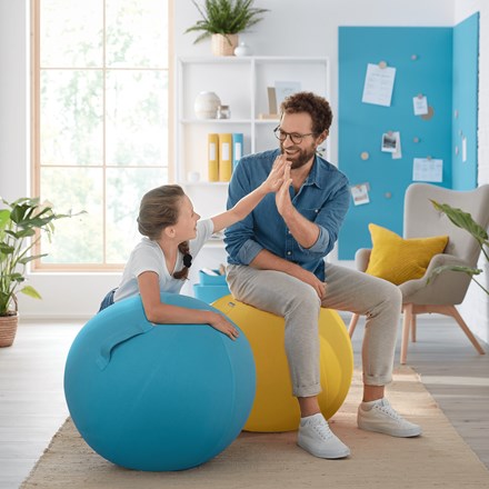 Lopta za sjedenje LEITZ Ergo Cosy (žuta)-12