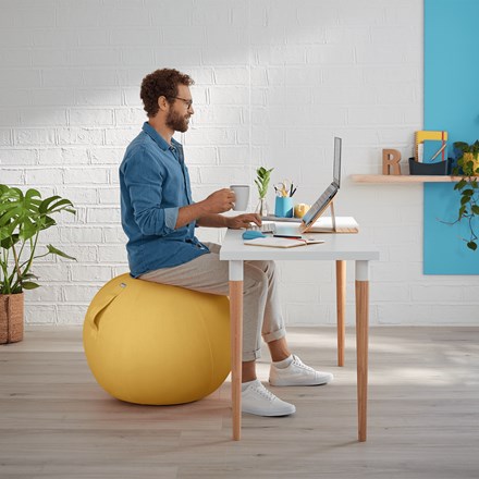 Lopta za sjedenje LEITZ Ergo Cosy (žuta)-1