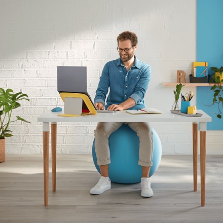Lopta za sjedenje LEITZ Ergo Cosy (žuta)-11