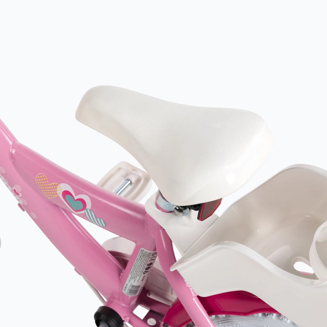 BICIKL HUFFY CHILDREN'S BICYCLE 14" 24951W (čelična konstrukcija, prilagodljivo sjedalo, 4 kotača, ručna kočnica, ručne blatobrane, roza)-4