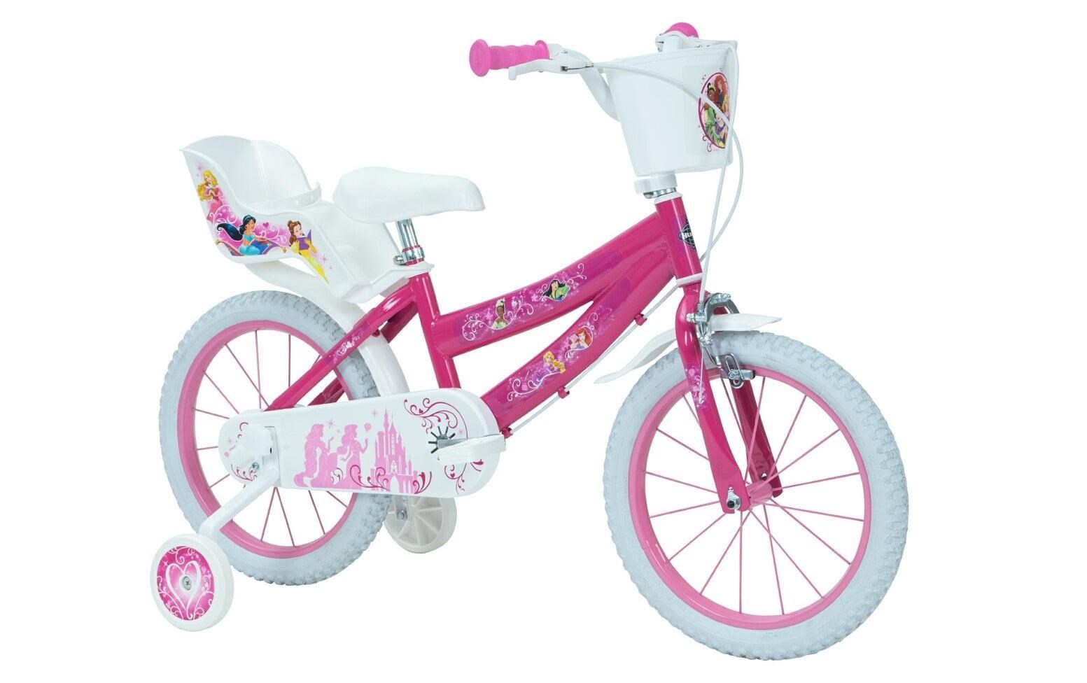 Bicikl za djecu HUFFY 21851W Princess 16" (prethodno sastavljen, čelična konstrukcija, ručna kočnica, ružičasta boja)-4