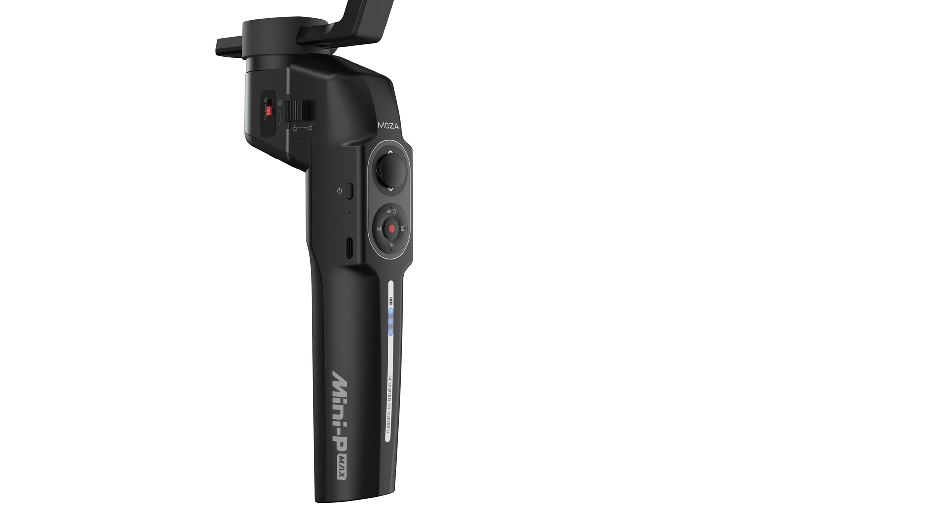 Stabilizator GUDSEN MOZA Mini-P Max (nosivost 1kg, 3 osi, baterija 20h, crni)-2