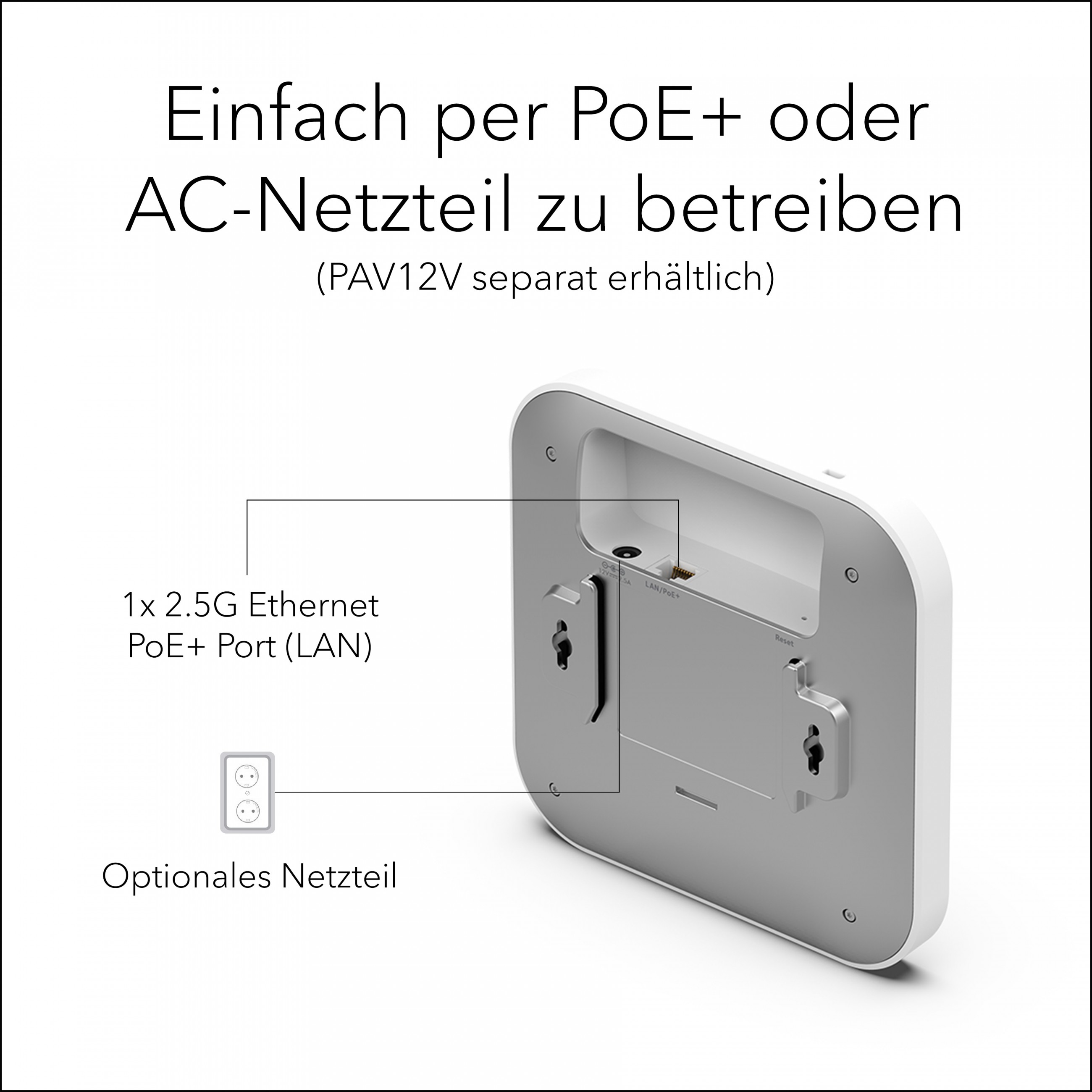 Pristupna točka NETGEAR WAX610 (WiFi 6 AX1800, Dual Band, 1800 Mbit/s, Power over Ethernet, bijela)-4