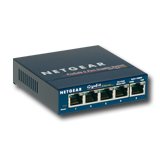 Netgear ProSafe Gigabit Ethernet Switch, 5 x 10/100/1000 RJ45 ports, Desktop-0