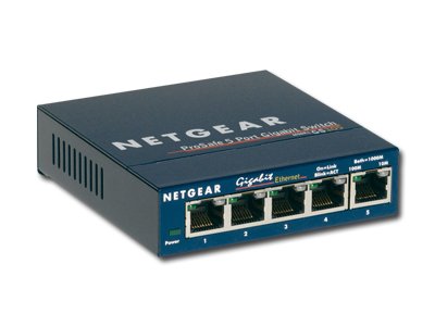 Netgear ProSafe Gigabit Ethernet Switch, 5 x 10/100/1000 RJ45 ports, Desktop-1