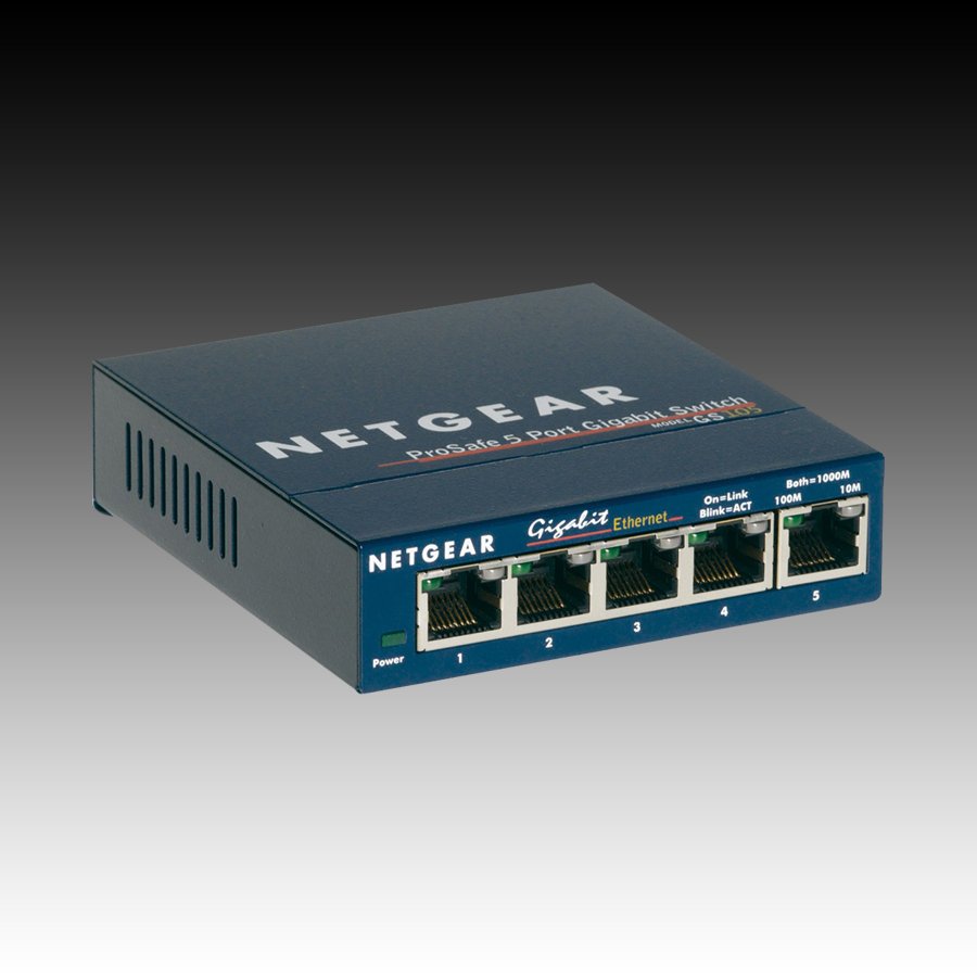 Netgear ProSafe Gigabit Ethernet Switch, 5 x 10/100/1000 RJ45 ports, Desktop-2