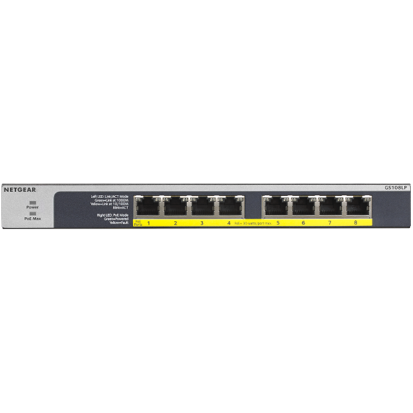 Netgear 8PT POE/POE+ Gigabit Unmanaged Switch