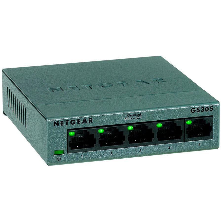 Switch Netgear 5-Port Gigabit Ethernet Switch-0