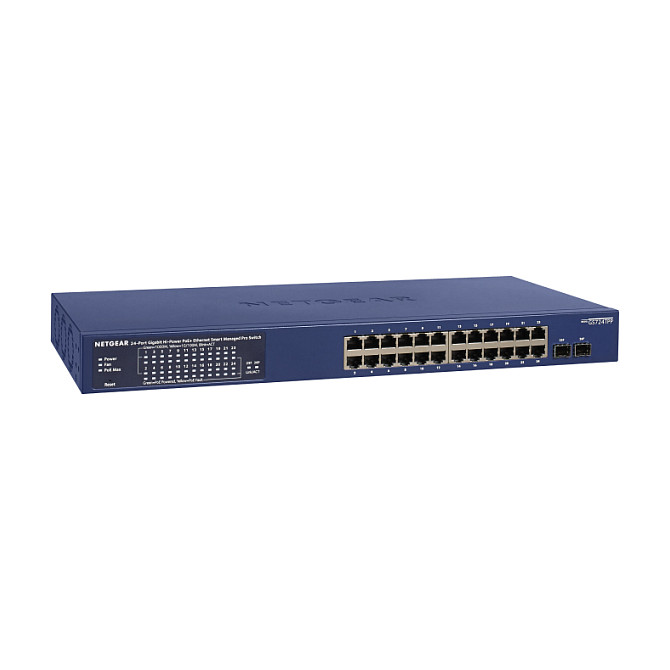 Mrežni prekidač NETGEAR GS724TP-300EUS (plava, upravljani L2/L3/L4, Gigabit Ethernet (10/100/1000), Power over Ethernet (PoE))-0